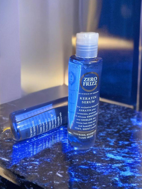 Zero frizz keratin serum