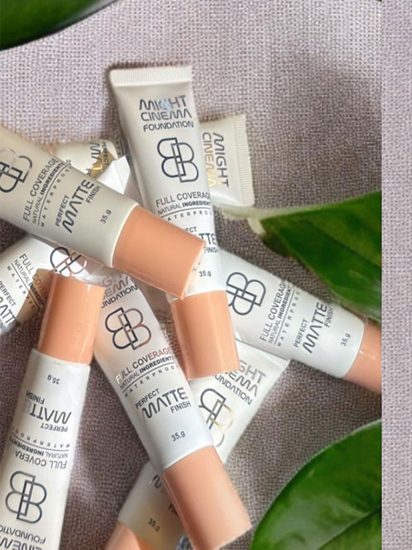 Might cinema foundation BB full coverage waterproof matte 35.g, grade 104