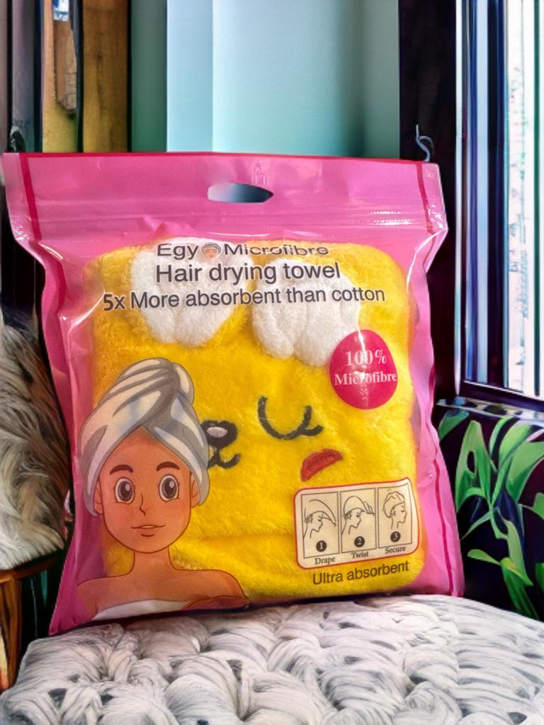 Disney Hair Towel Bonnet, Microfiber Absorbent